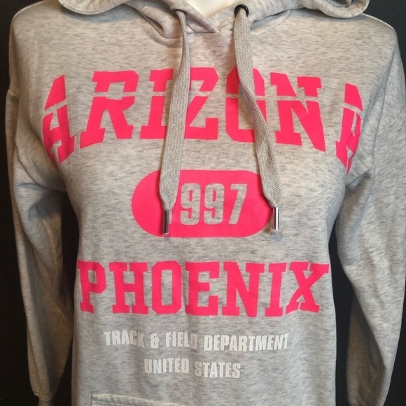 H&M Heather Gray Graphic Arizona Phoenix Hoodie Dress - Picture 4 of 8